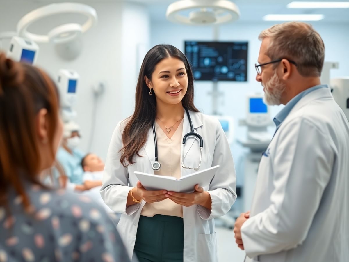 Profesional medical discutând despre reformele din sănătate.