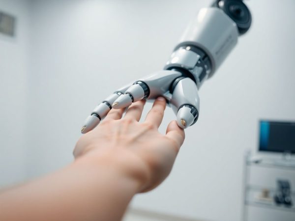 robot medical asistând pacient, tehnologie viitoare